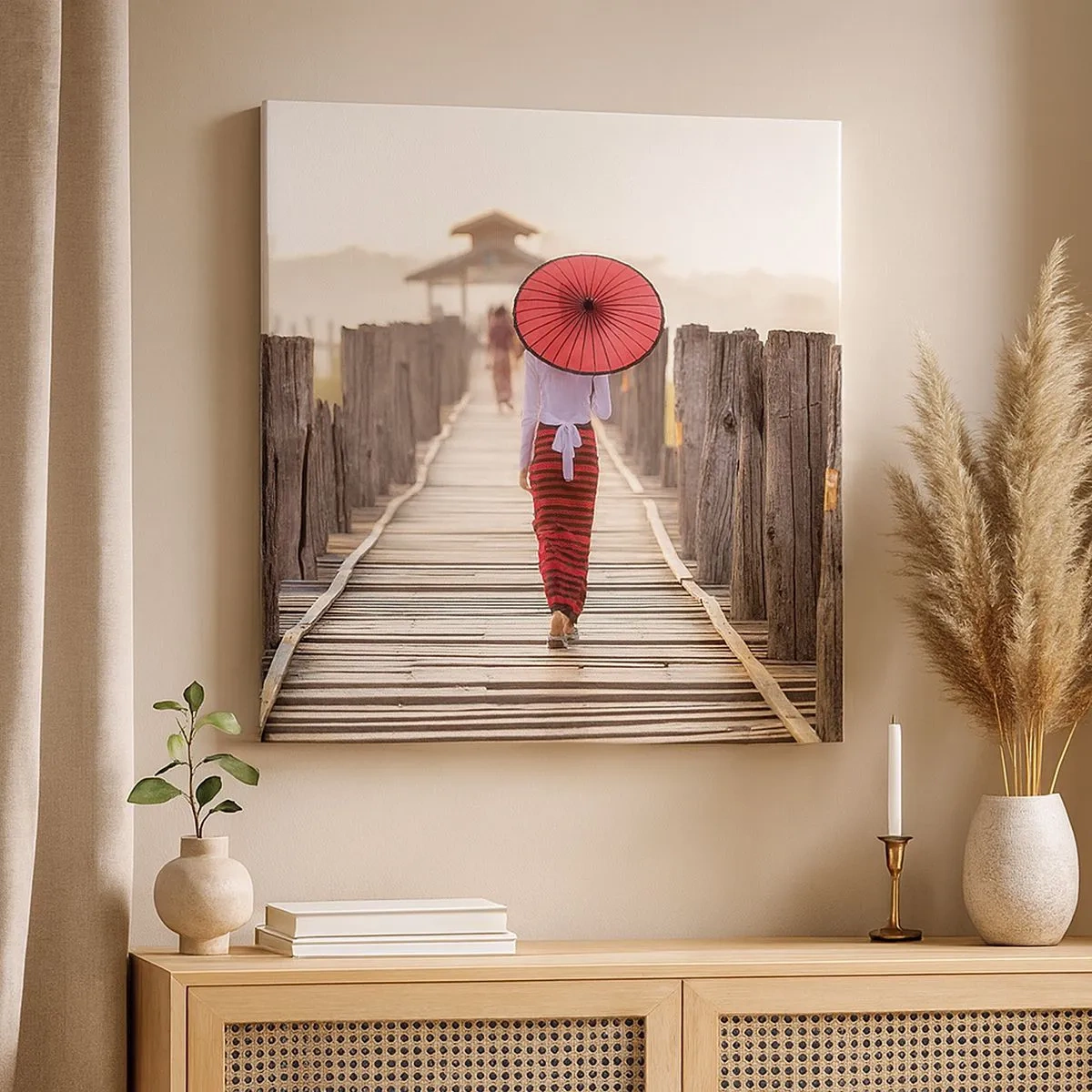 Quadro su tela - Stampe su Tela - Sul vecchio ponte - 30x30 cm