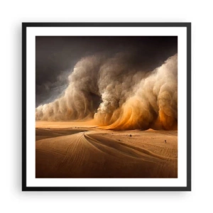 Poster in cornice nera - L'ira del deserto - 60x60 cm