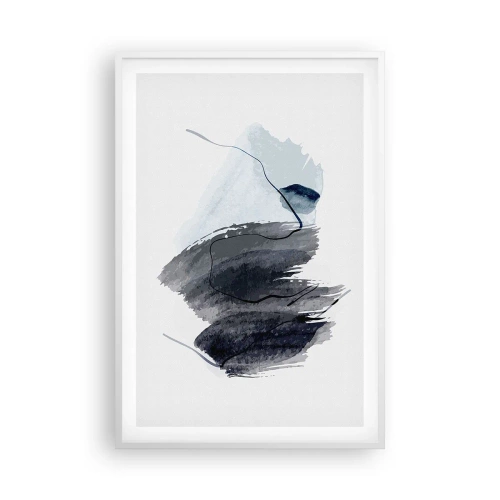 Poster in cornice bianca - Intensità e movimento - 61x91 cm