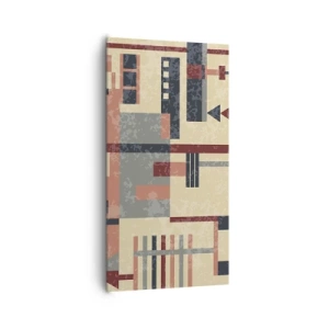 Quadro su tela - Stampe su Tela - Combinazione di orizzontali e verticali - 65x120 cm