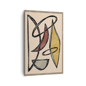 Quadro su tela - Stampe su Tela - Composizione: archi e ovali - 80x120 cm