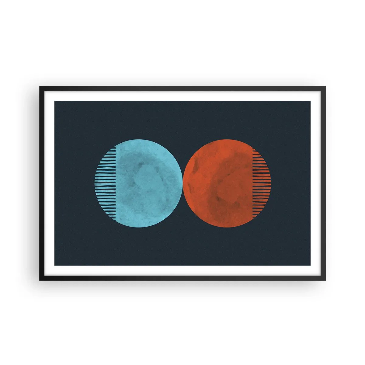 Poster in cornice nera - Solo geometria? - 91x61 cm