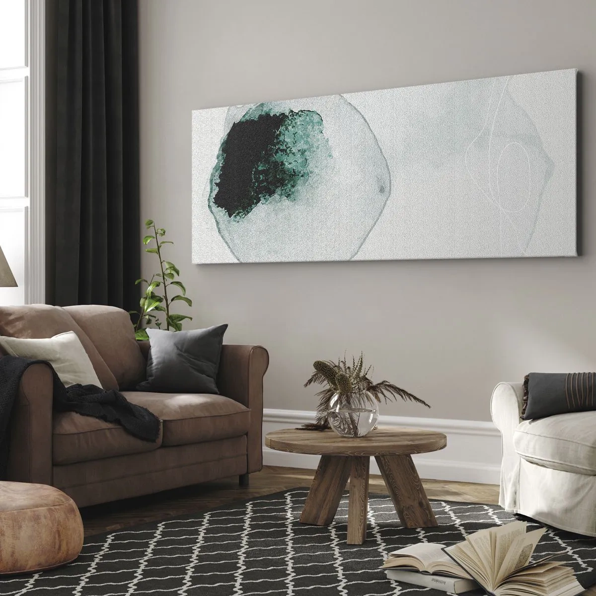 Quadro su tela - Stampe su Tela - In una goccia d'acqua - 90x30 cm