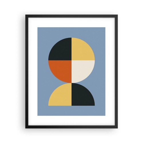 Poster in cornice nera - Guarda e conta - 40x50 cm