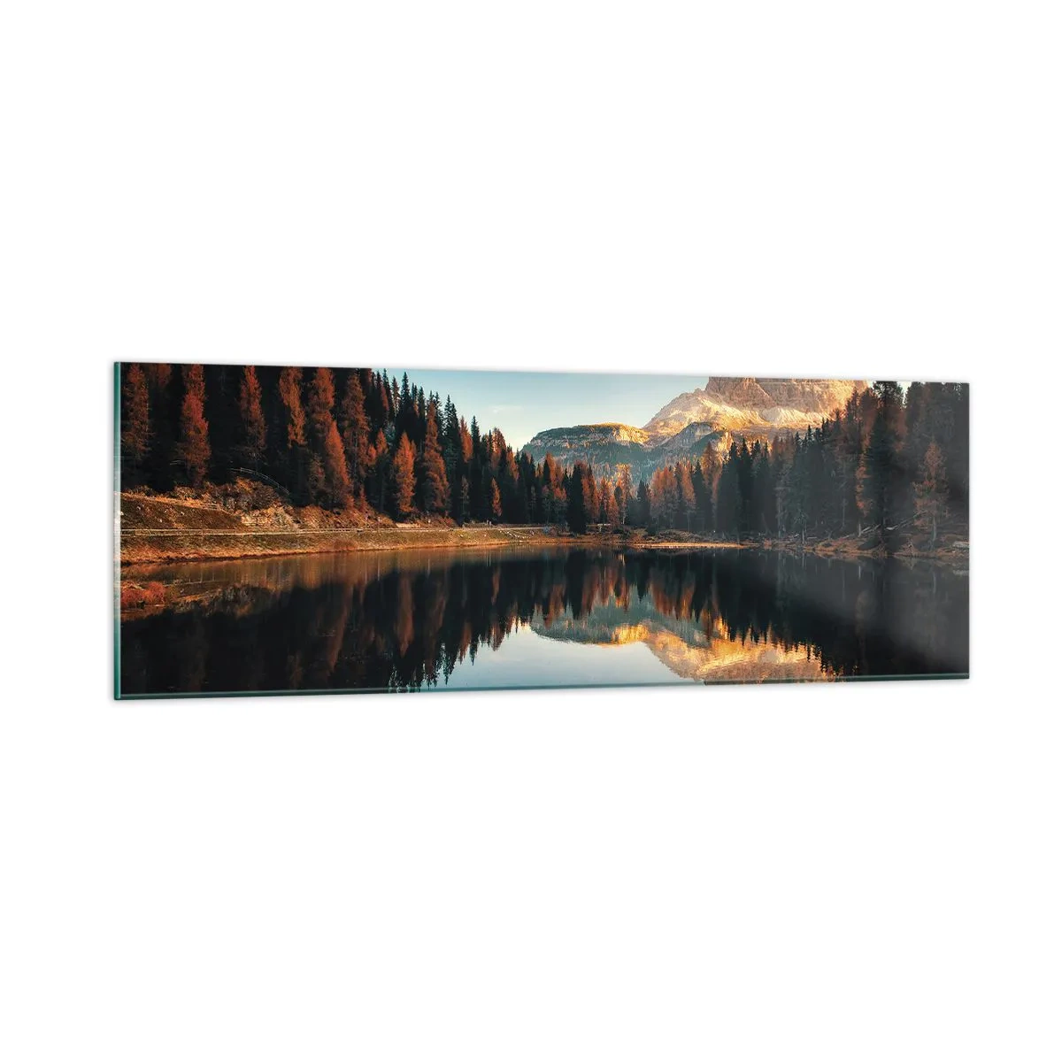 Quadro su vetro - Paesaggio doppio - 90x30 cm