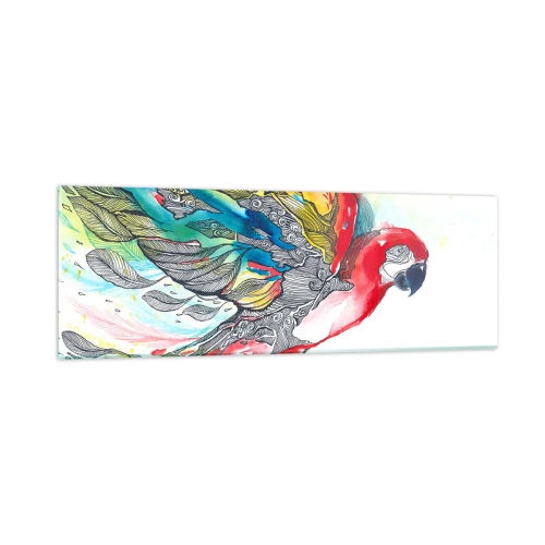 Quadro su vetro - Vivi a colori - 90x30 cm