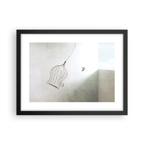 Poster in cornice nera - Nel proprio elemento - 40x30 cm
