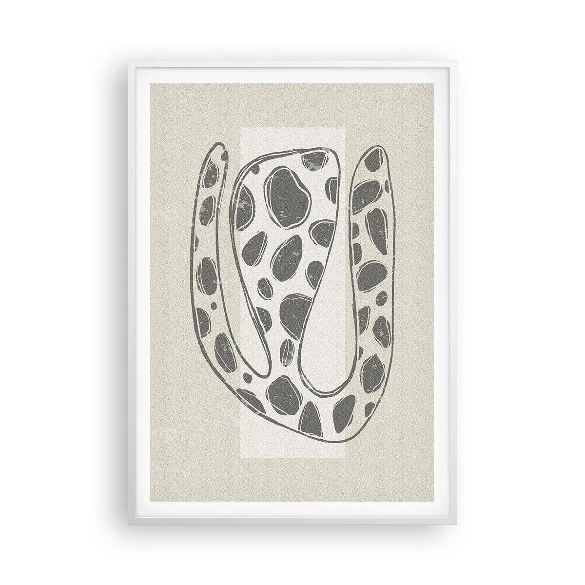 Poster in cornice bianca - Creatura stranissima - 70x100 cm