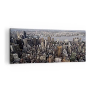 Quadro su tela - Stampe su Tela - Il cuore pulsante dei nostri tempi - 100x40 cm