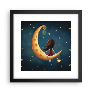 Poster in cornice nera - Una volta... - 30x30 cm