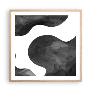 Poster in cornice rovere chiaro - Via Lattea - 60x60 cm