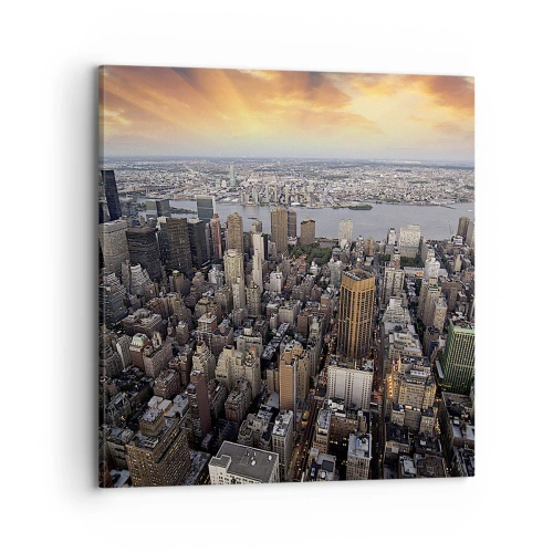 Quadro su tela - Stampe su Tela - Il cuore pulsante dei nostri tempi - 70x70 cm