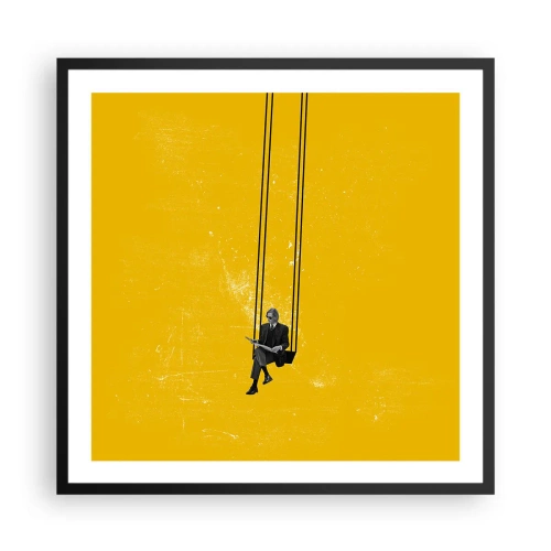 Poster in cornice nera - Un giorno come tanti - 60x60 cm