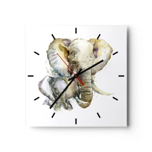 Orologio da parete - Orologio in Vetro - Con mamma: il posto migliore - 40x40 cm