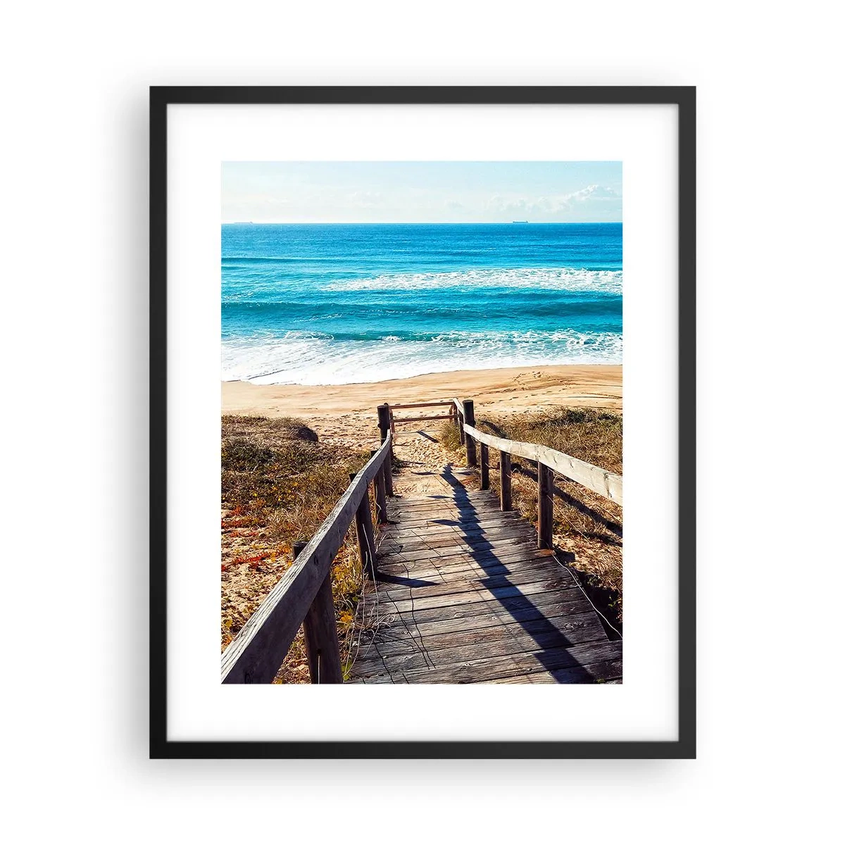 Poster in cornice nera - Corri! - 40x50 cm