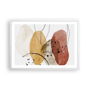 Poster in cornice bianca - Come aria leggera e trasparente - 70x50 cm