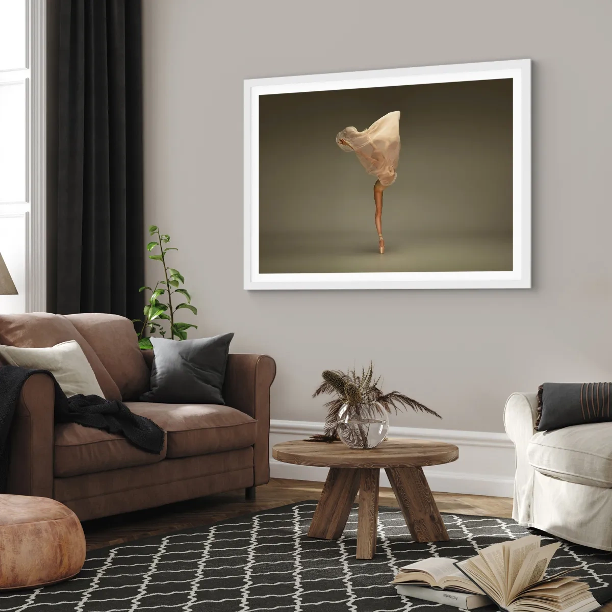 Poster in cornice bianca - Adesso vola via - 40x30 cm