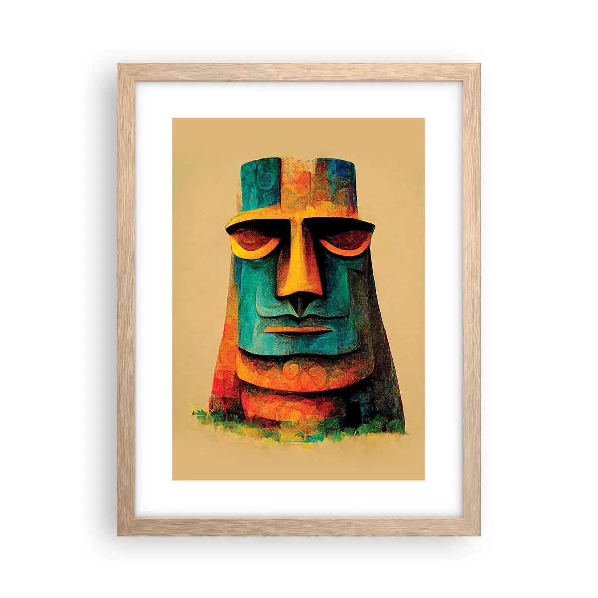 Poster in cornice rovere chiaro - Statuario, ma simpatico - 30x40 cm
