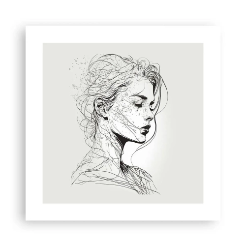Poster - Ritratto pensieroso - 40x40 cm