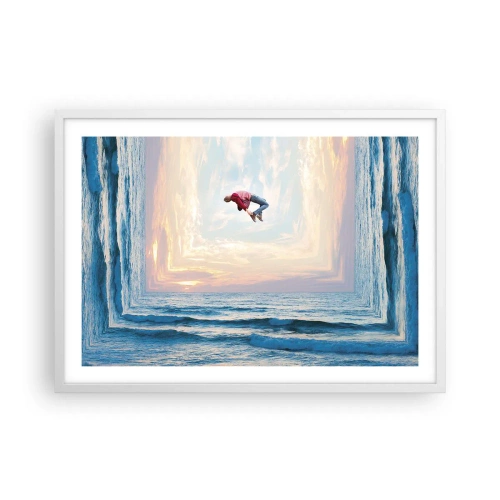 Poster in cornice bianca - In un'altra dimensione - 70x50 cm