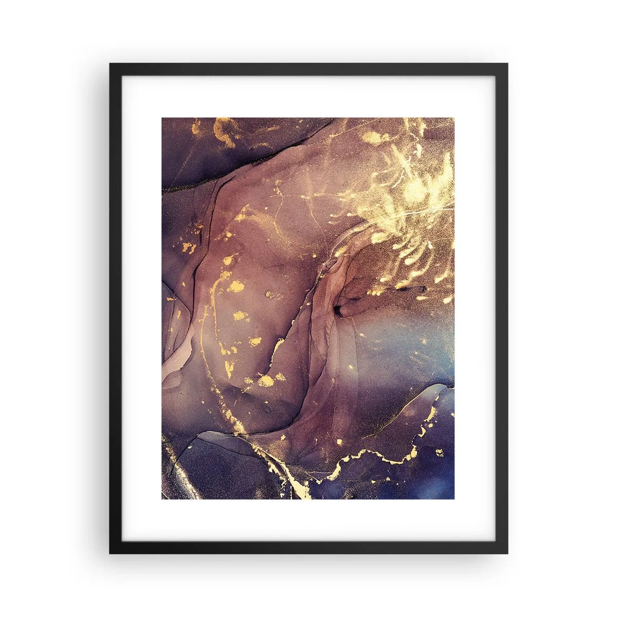 Poster in cornice nera - Materia e spirito - 40x50 cm
