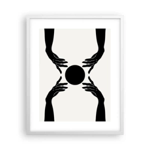 Poster in cornice bianca - Segno misterioso - 40x50 cm