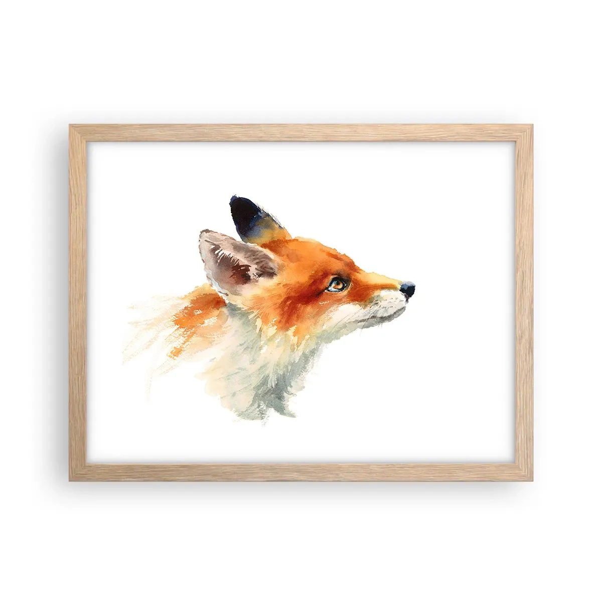 Poster in cornice rovere chiaro - La prudenza non è mai troppa - 40x30 cm