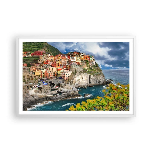 Poster in cornice bianca - Aggrappate alla roccia - 91x61 cm