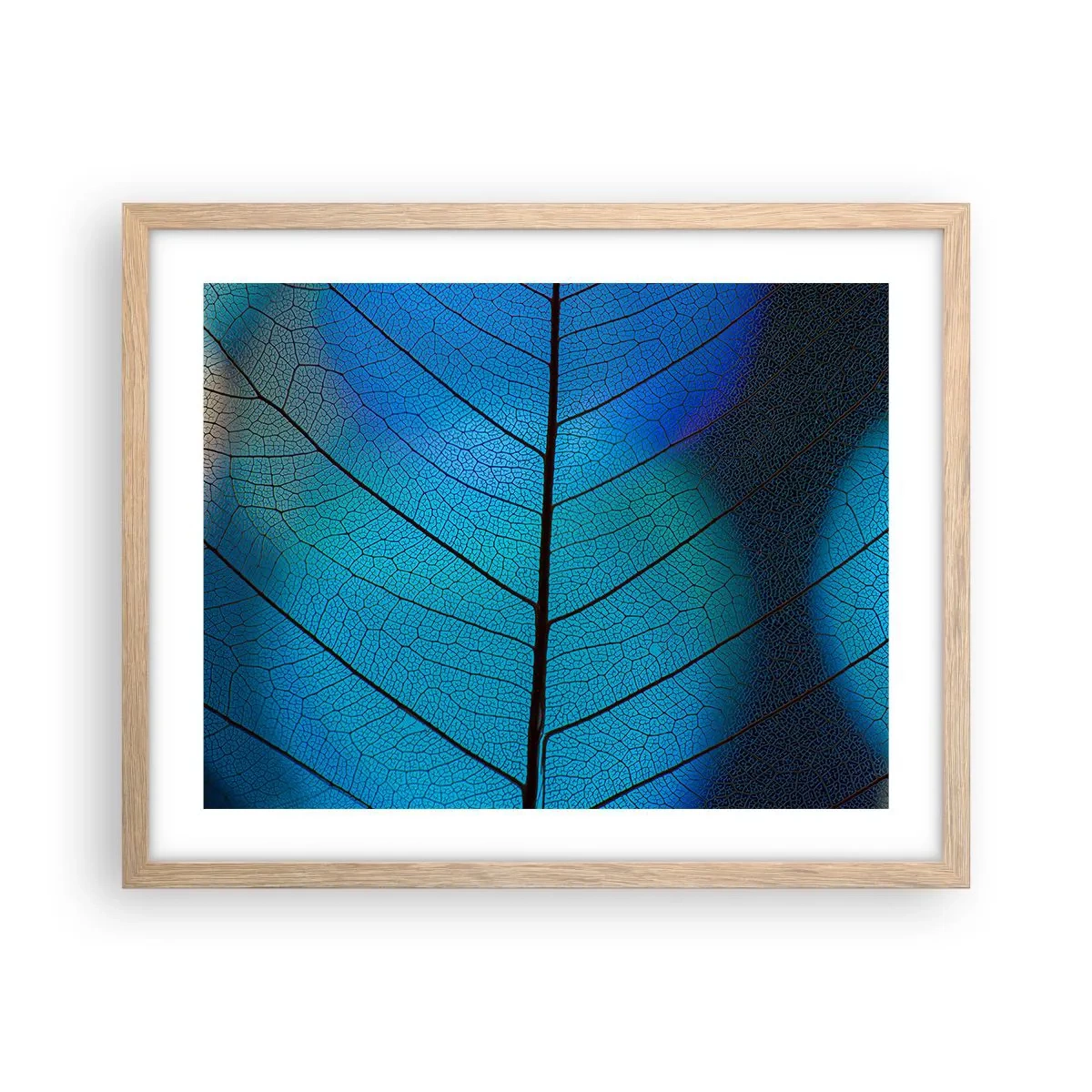 Poster in cornice rovere chiaro - Struttura intricata - 50x40 cm
