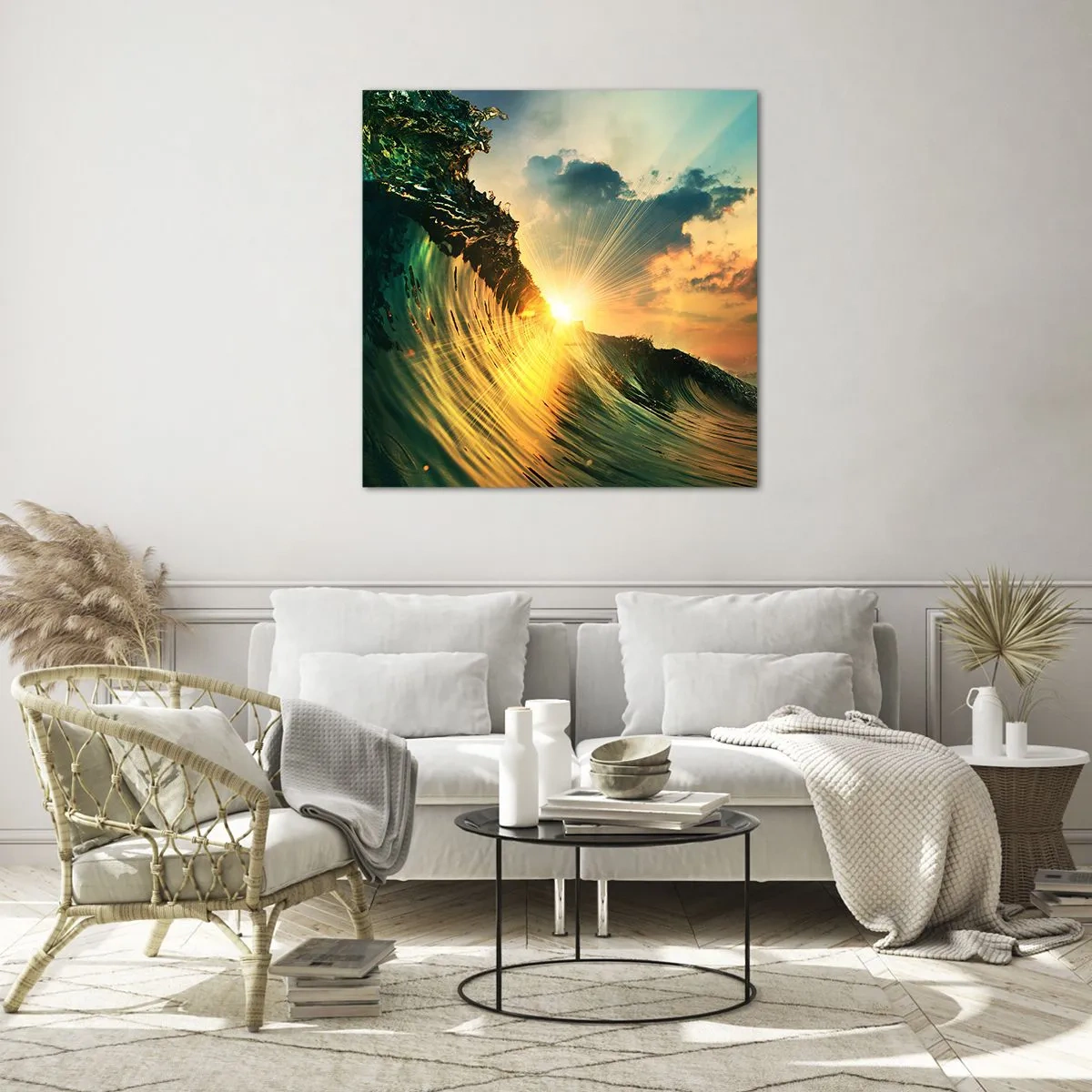 Quadro su vetro - Surfista, dove sei? - 50x50 cm