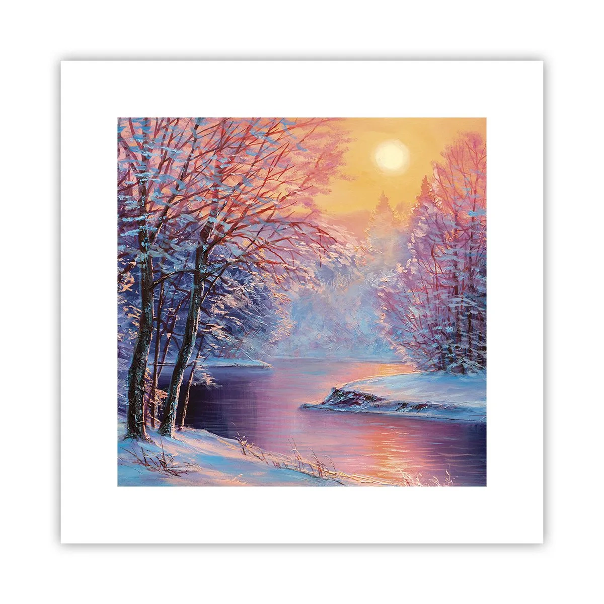 Poster - I colori dell'inverno - 30x30 cm