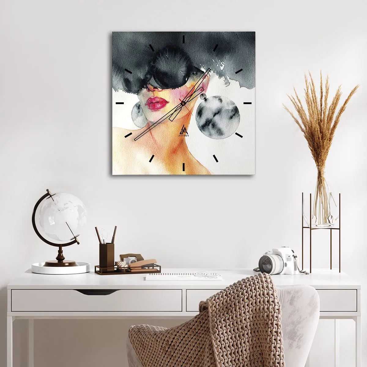 Orologio da parete - Orologio in Vetro - Il segreto dell'eleganza - 30x30 cm