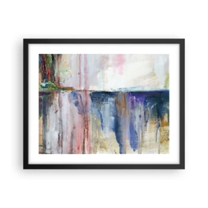 Poster in cornice nera - Impressioni e suggestioni colorate - 50x40 cm
