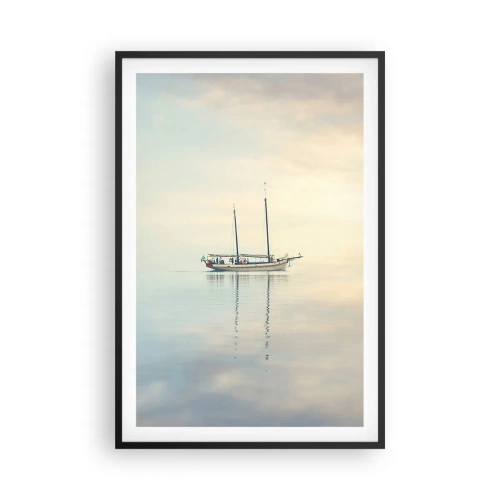 Poster in cornice nera - Silenzio in mare - 61x91 cm