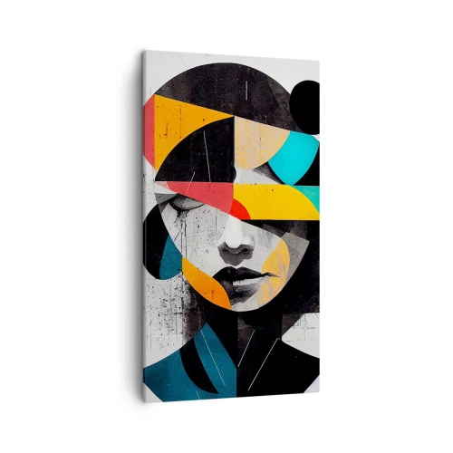 Quadro su tela - Stampe su Tela - Ritratto interiore multicolore - 45x80 cm