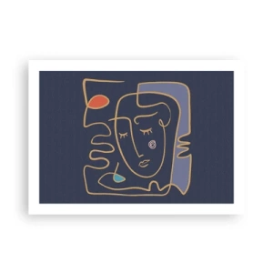 Poster - Pensierosa - 70x50 cm