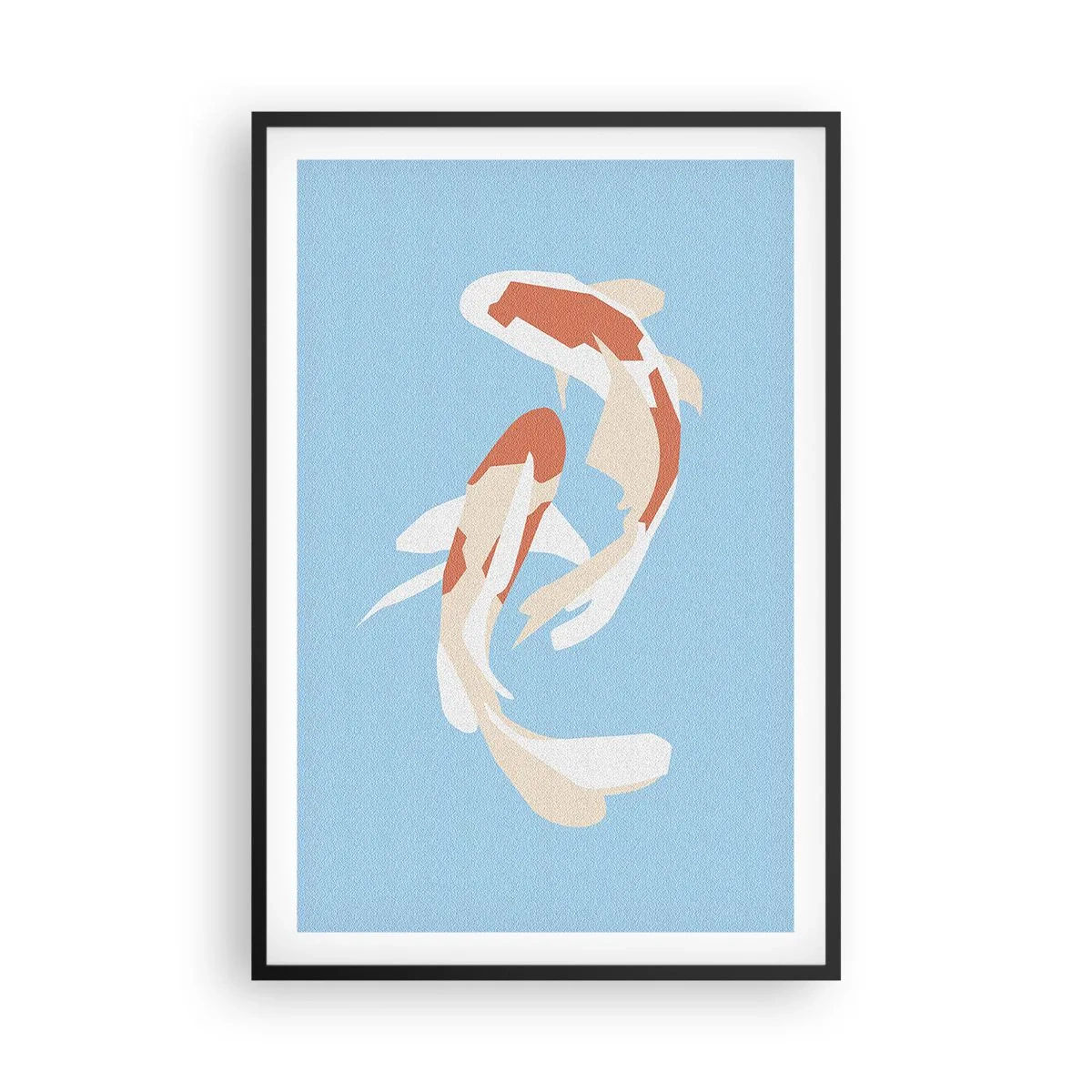 Poster in cornice nera - Nuoto sincronizzato spontaneo - 61x91 cm