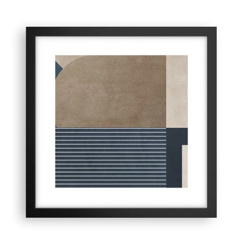Poster in cornice nera - Composizione di semplicità e rotondità - 30x30 cm