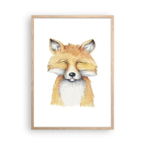 Poster in cornice rovere chiaro - Umore da volpe - 50x70 cm