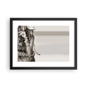 Poster in cornice nera - Come una ragazza - 40x30 cm