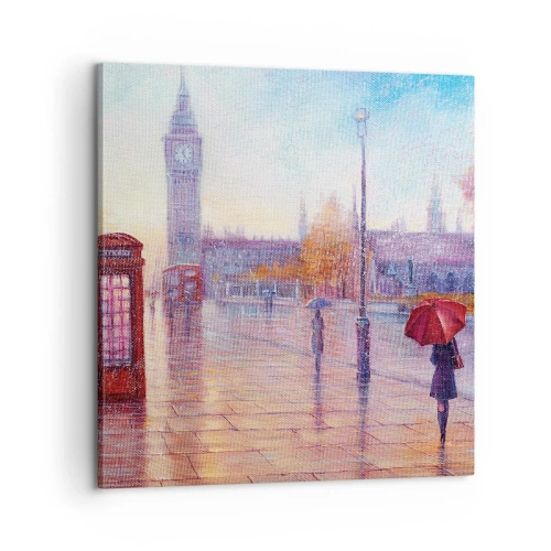 Quadro su tela - Stampe su Tela - Giorno d'autunno a Londra - 60x60 cm