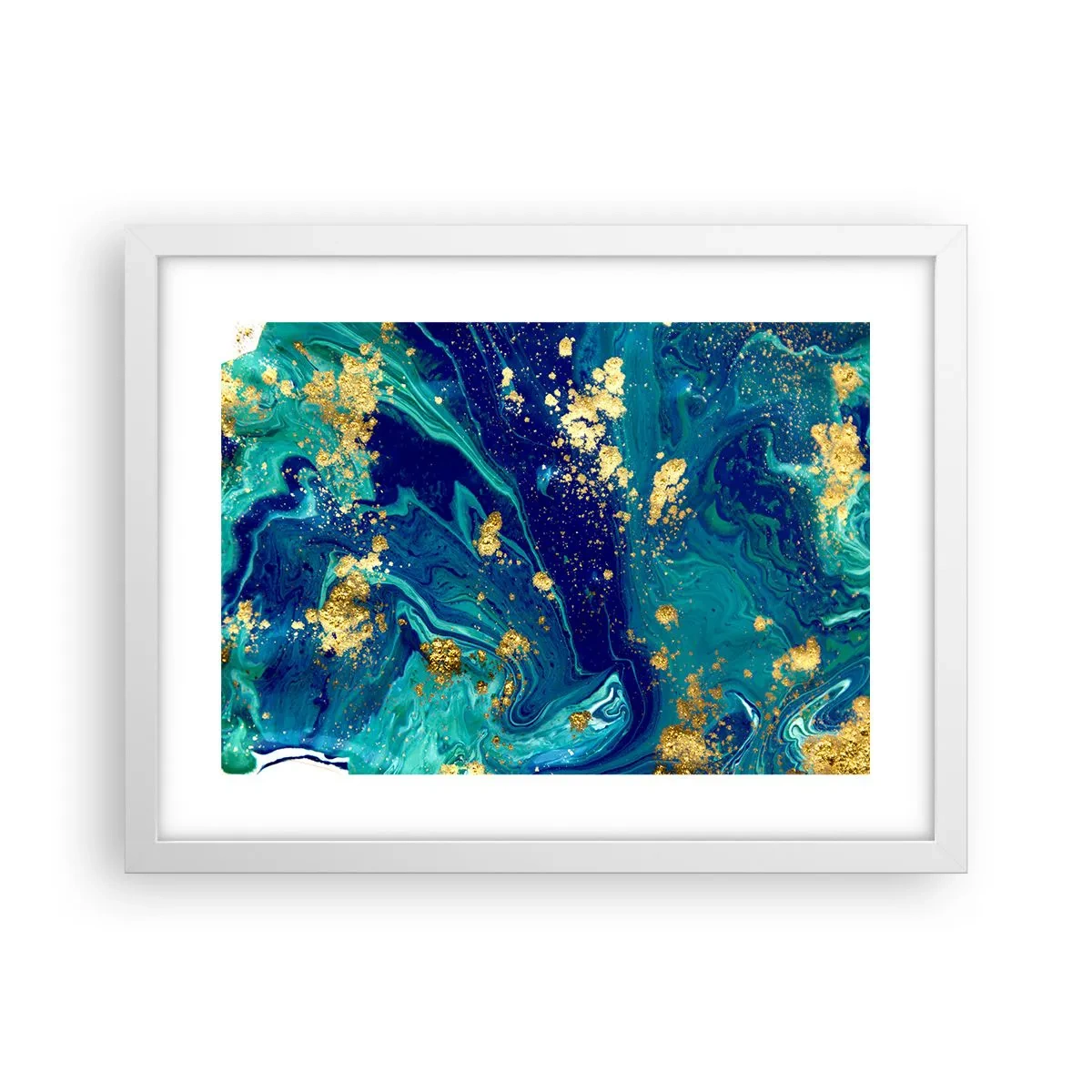 Poster in cornice bianca - Petali di sole - 40x30 cm