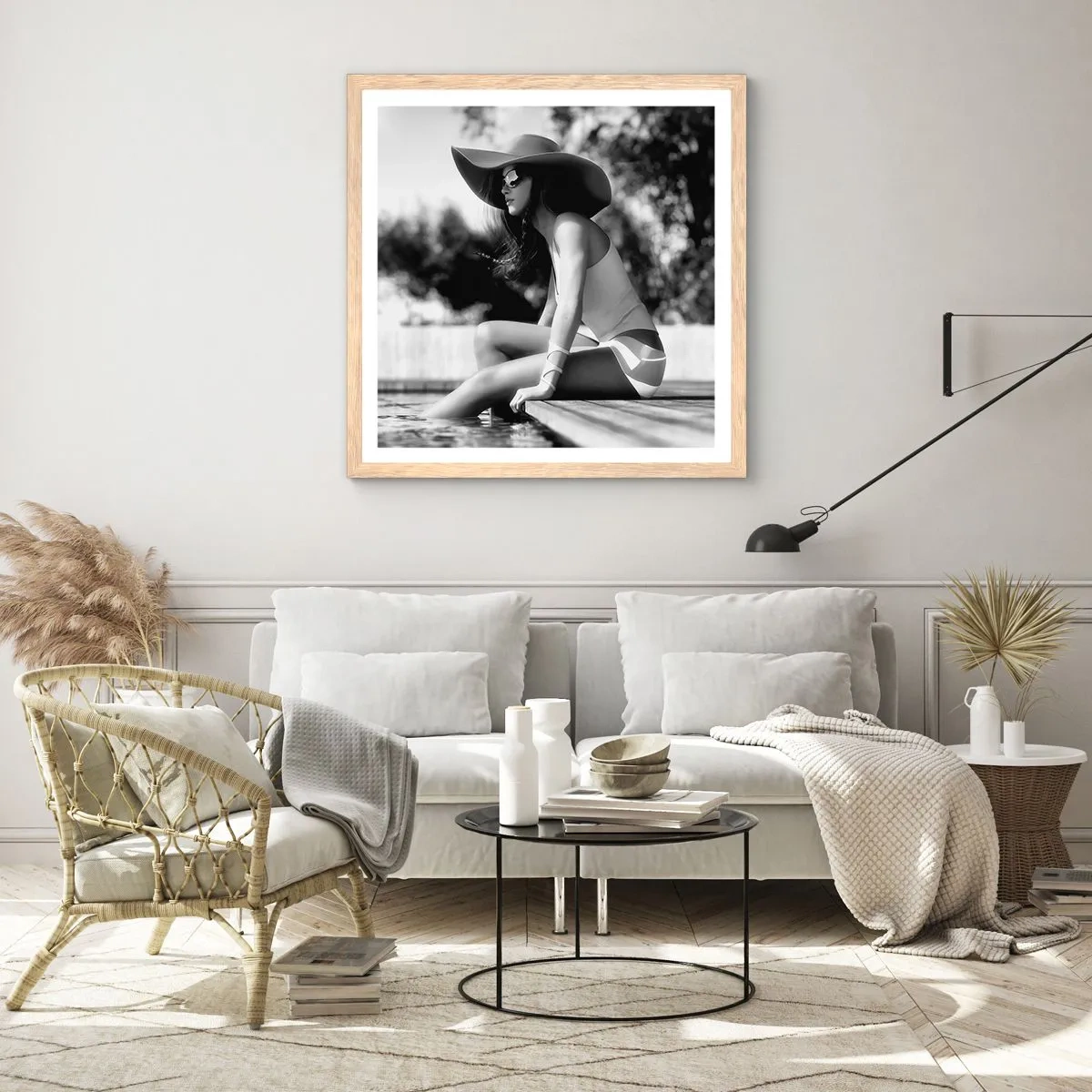 Poster in cornice rovere chiaro - Sogno estivo - 30x30 cm