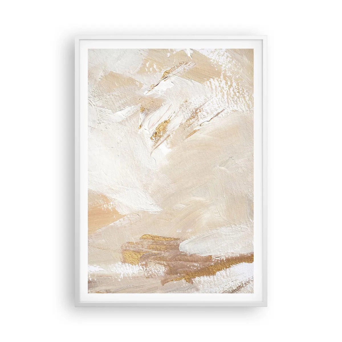 Poster in cornice bianca - Composizione pastello - 70x100 cm