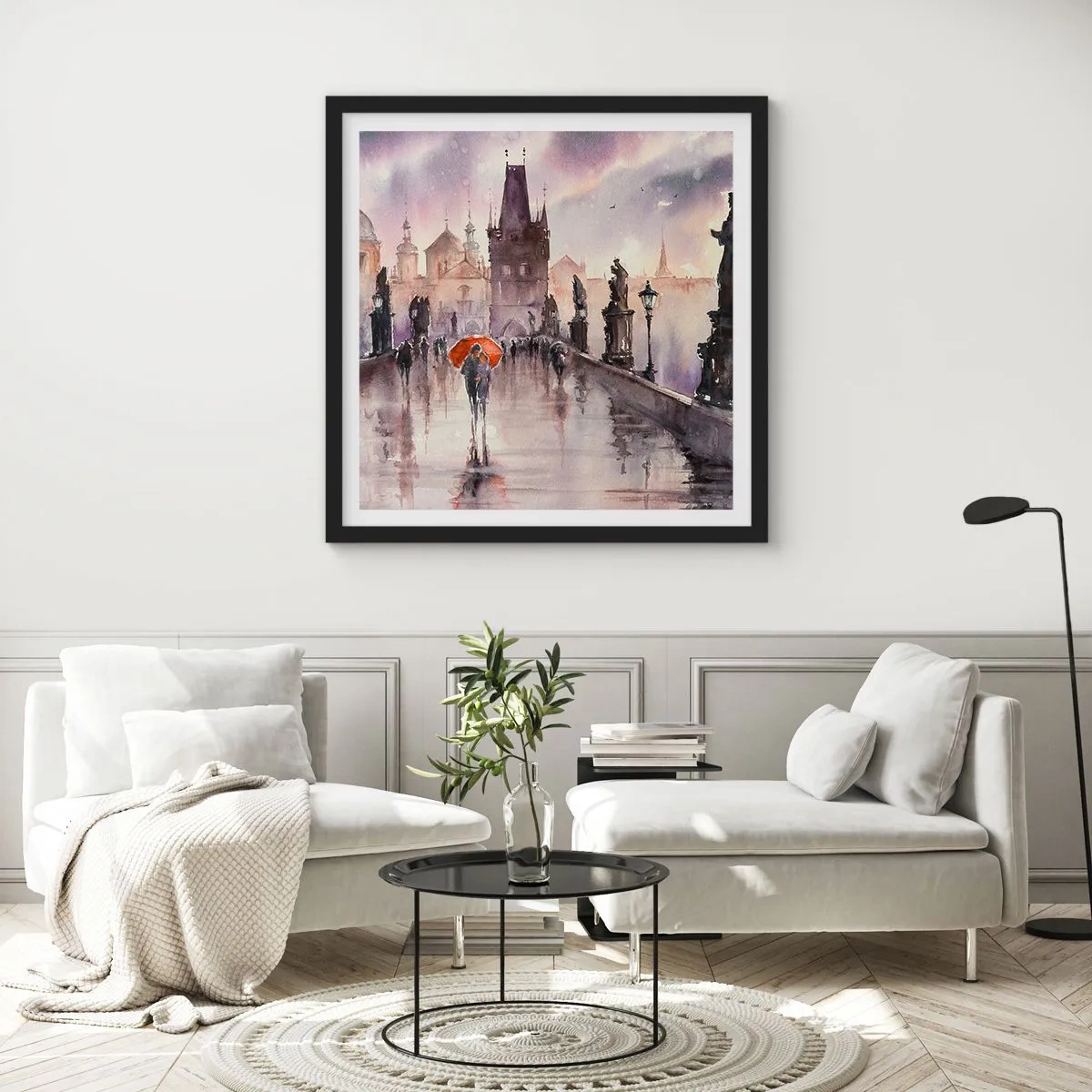 Poster in cornice nera - Le persone non cambiano - 30x30 cm