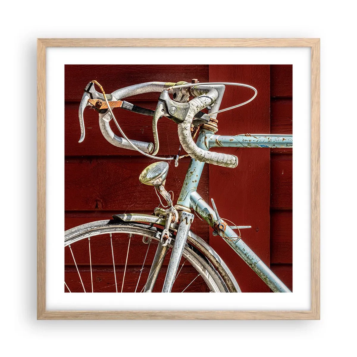 Poster in cornice rovere chiaro - Creata per la vittoria - 50x50 cm