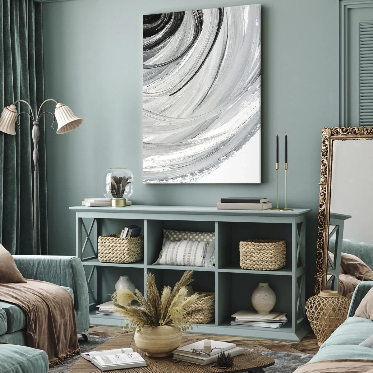 Quadro su tela - Stampe su Tela - Composizione orbitale - 45x80 cm