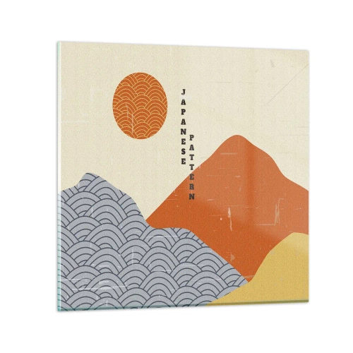 Quadro su vetro - Spirito giapponese - 30x30 cm