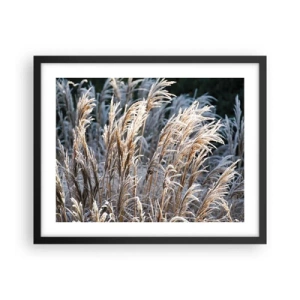 Poster in cornice nera - Vestite di brina - 50x40 cm