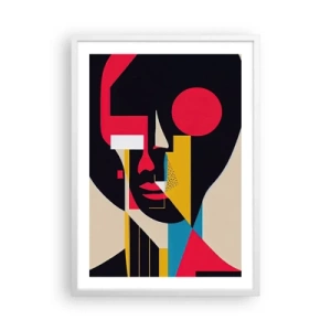 Poster in cornice bianca - Il suo mondo interiore - 50x70 cm